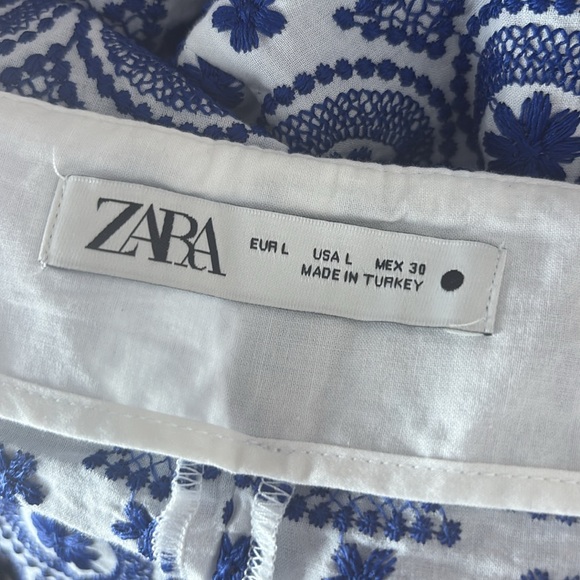 Zara high waisted embroidered shorts, size M, L, new - Picture 7 of 8